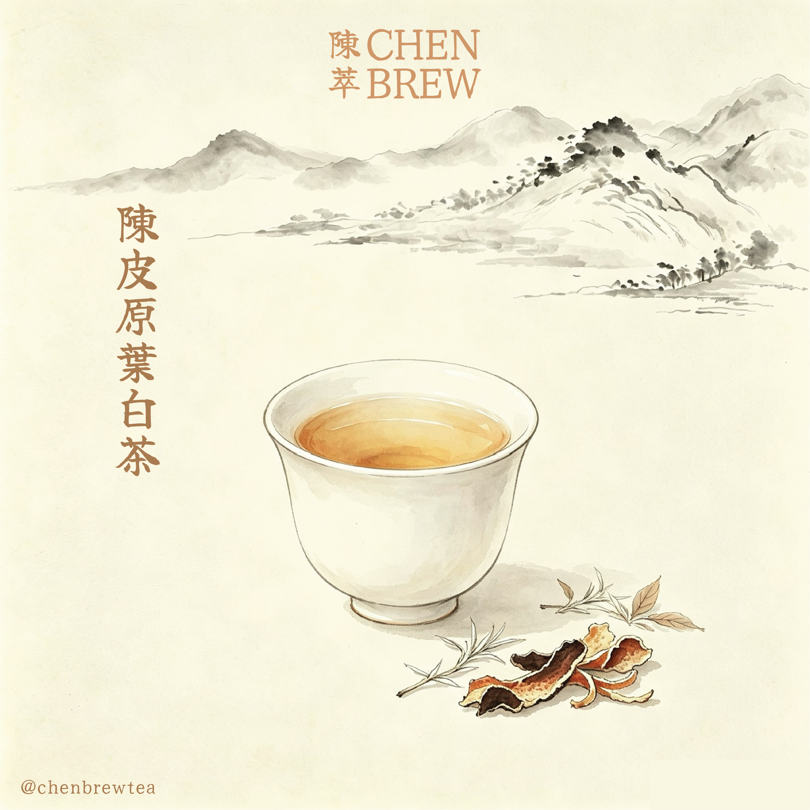 The Essence of Craft: Aged Chenpi White Tea