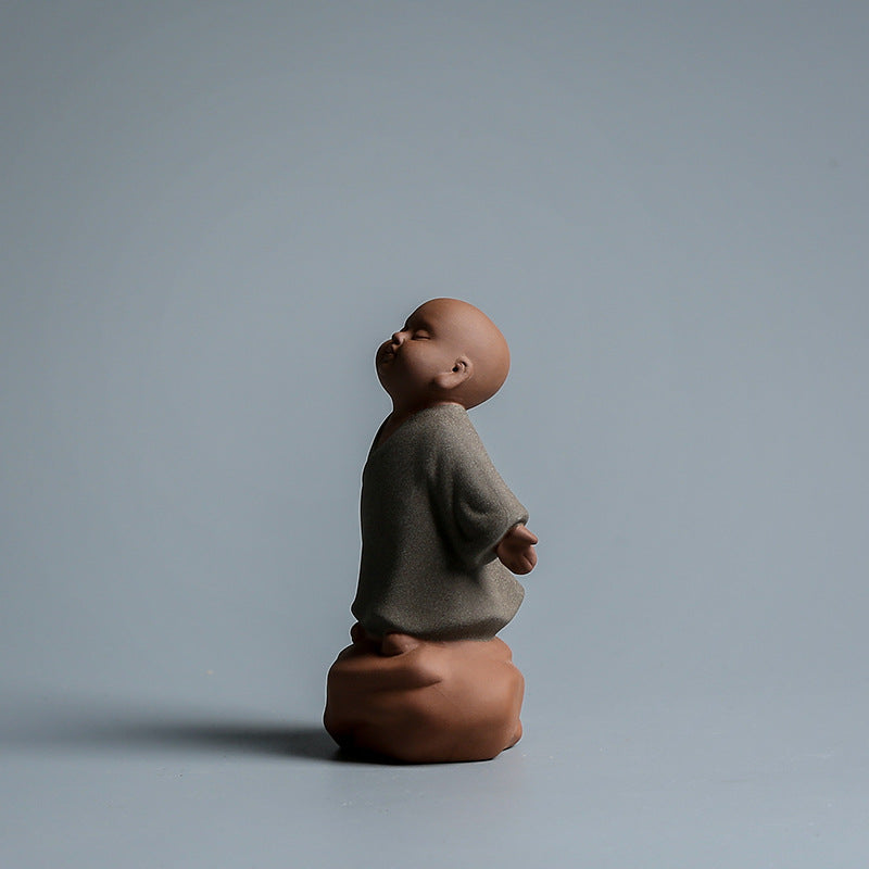 ChenBrew Zen Monk Tea Pet (陶瓷紫砂小和尚茶宠)