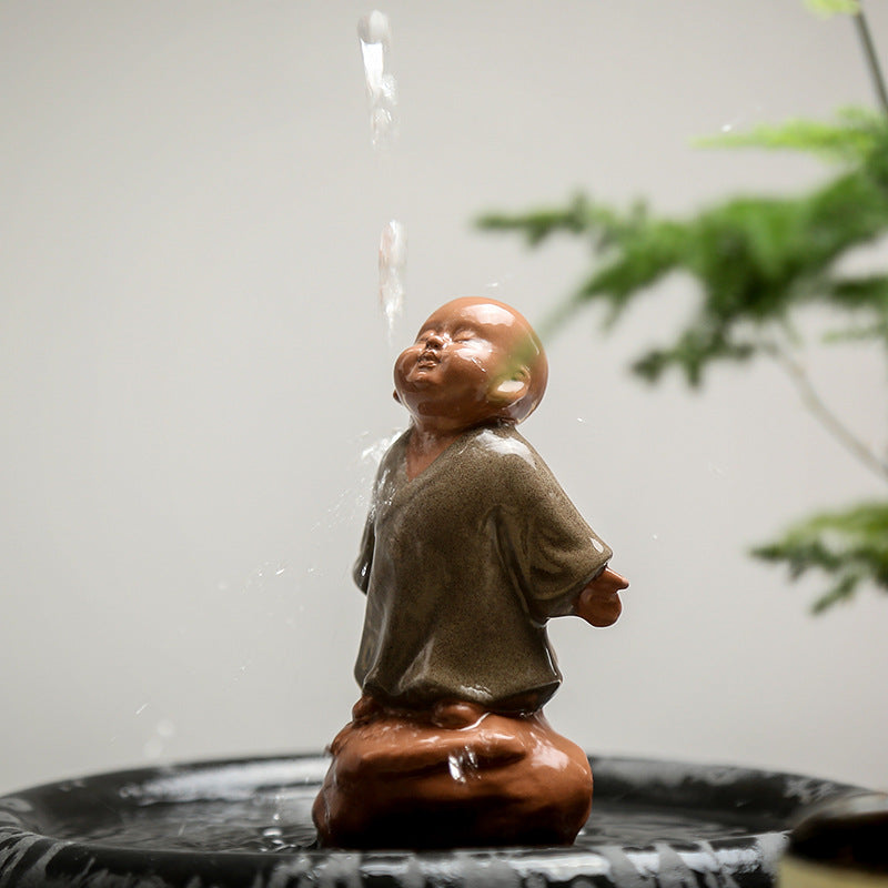 ChenBrew Zen Monk Tea Pet (陶瓷紫砂小和尚茶宠)