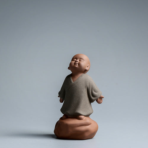 ChenBrew Zen Monk Tea Pet (陶瓷紫砂小和尚茶宠)