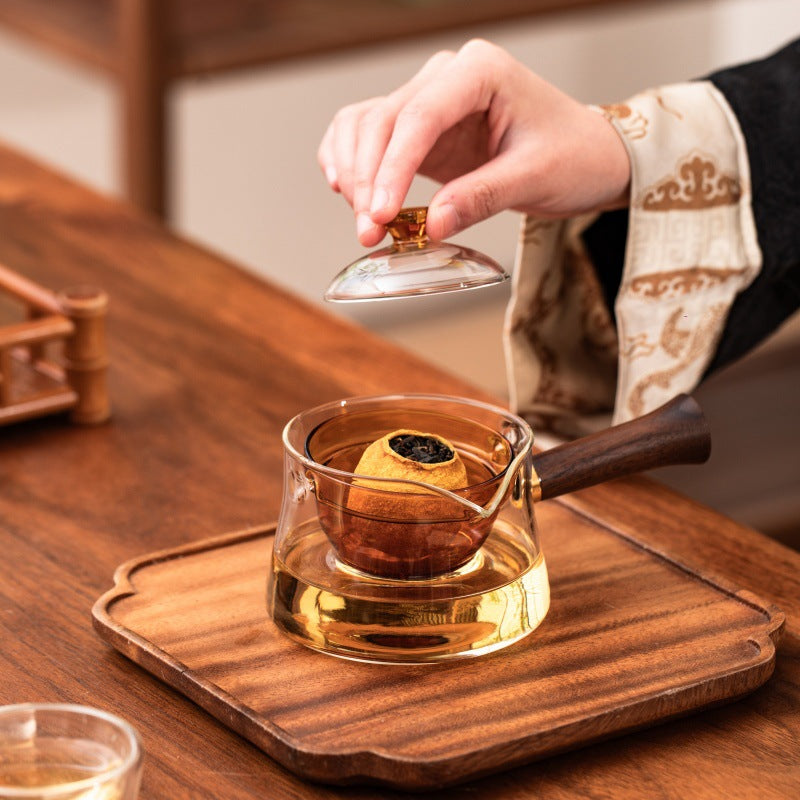 ChenBrew Horizon Side-Handle Brewing Pitcher (侧把茶壶木手柄煮煮茶器)
